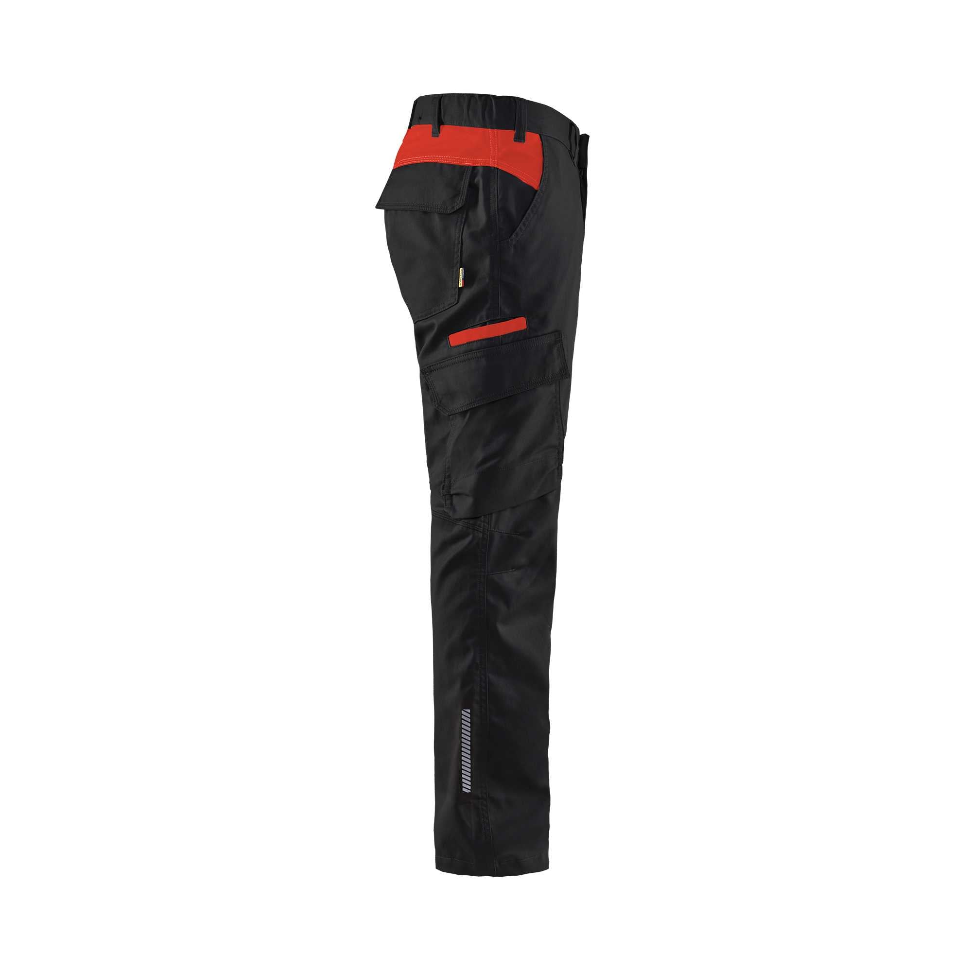 BLAKLADER 14441832 | Industry trousers stretch Hi Vis Reflective Work Trousers Men - twill fabric